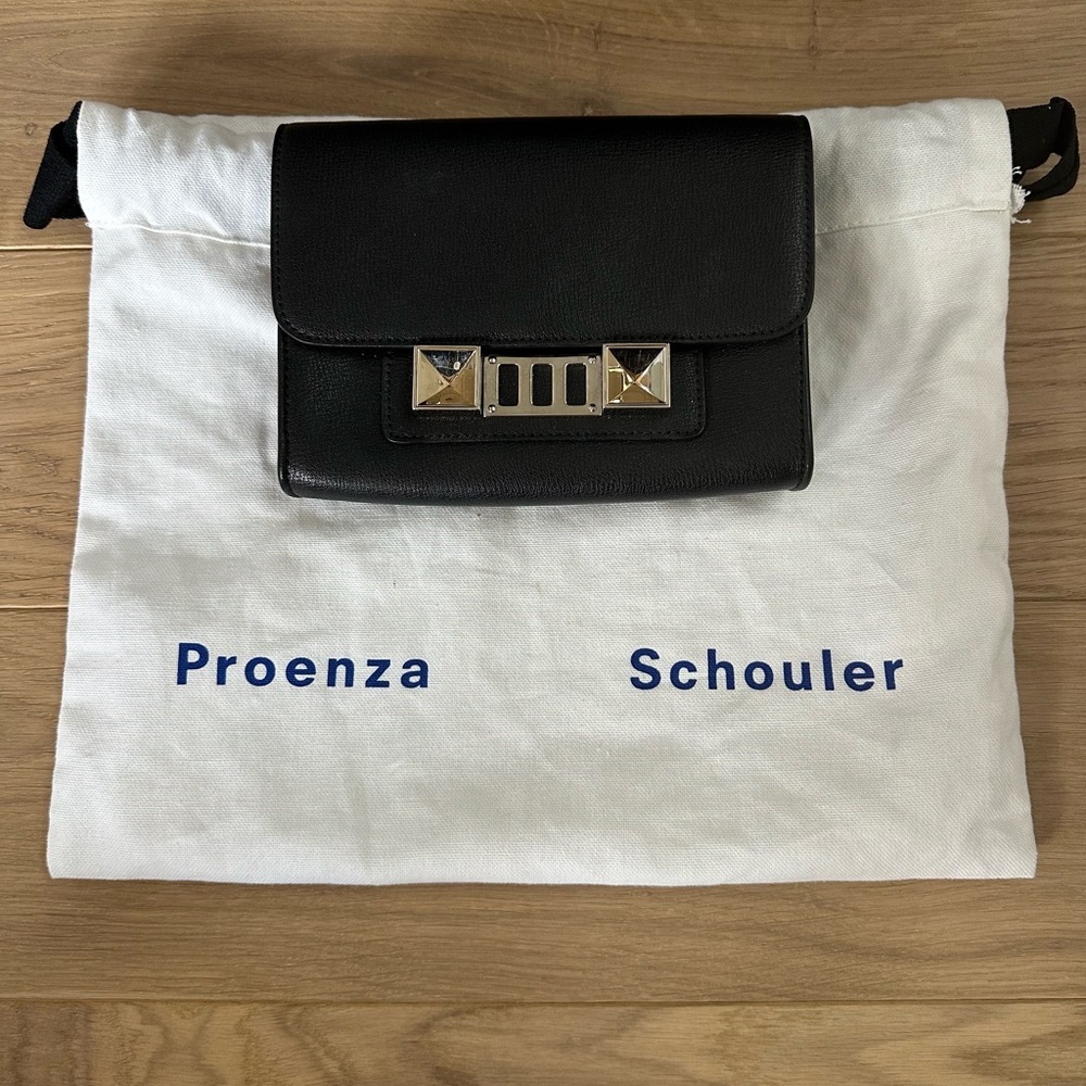 Proenza Schouler PS11 Black Clutch